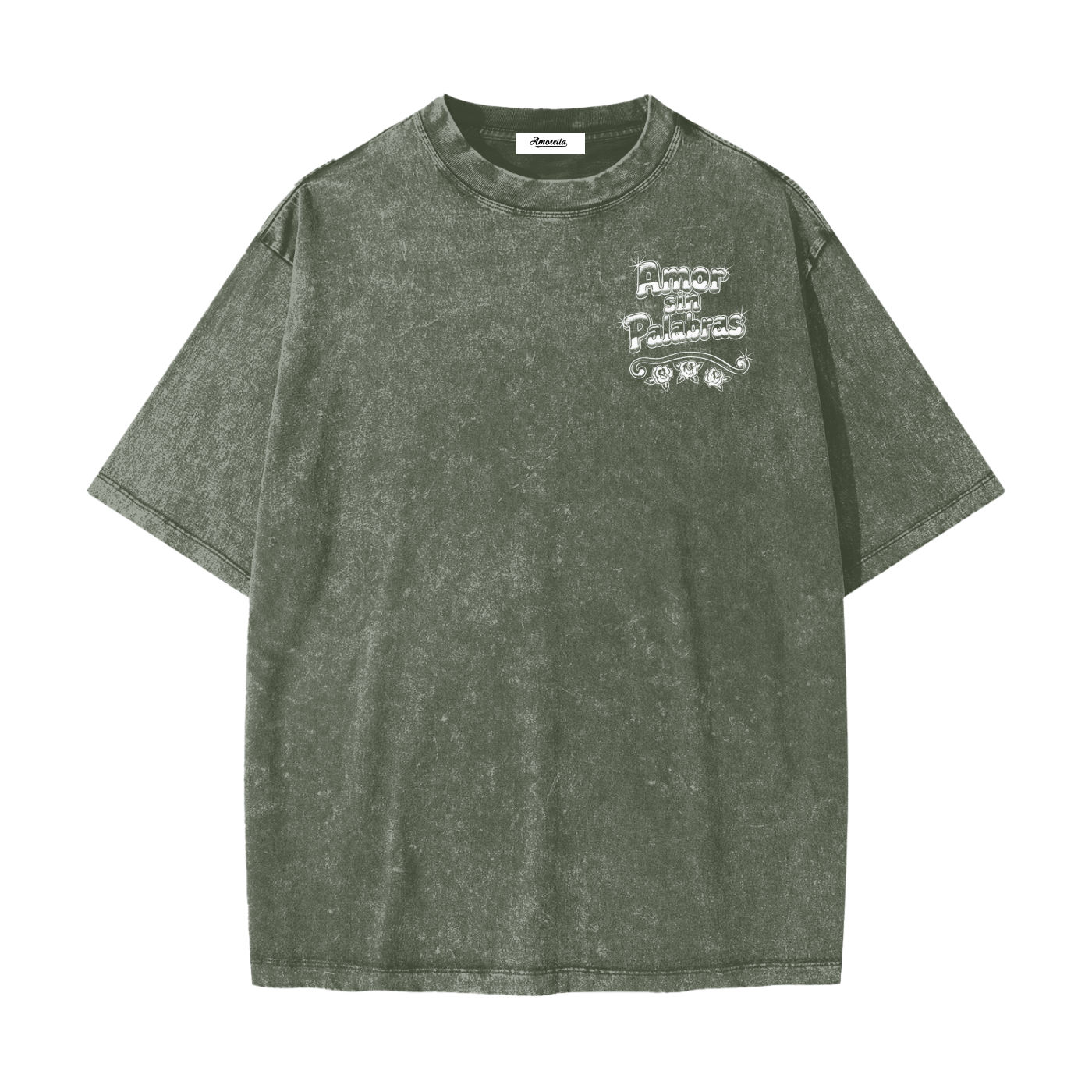 Amor sin palabaras Heavyweight Snow Washed adult shirt