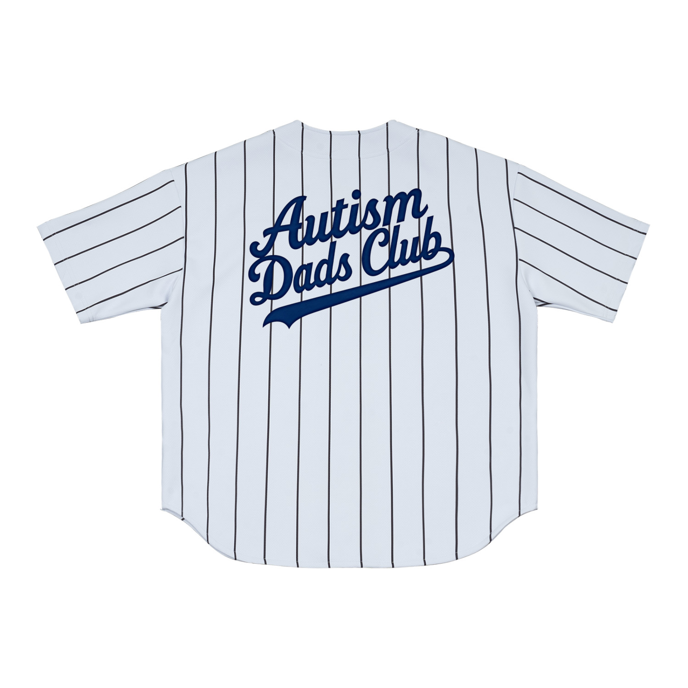 AUTISM DADS CLUB BLUE INK Pinstripe Baseball Jersey