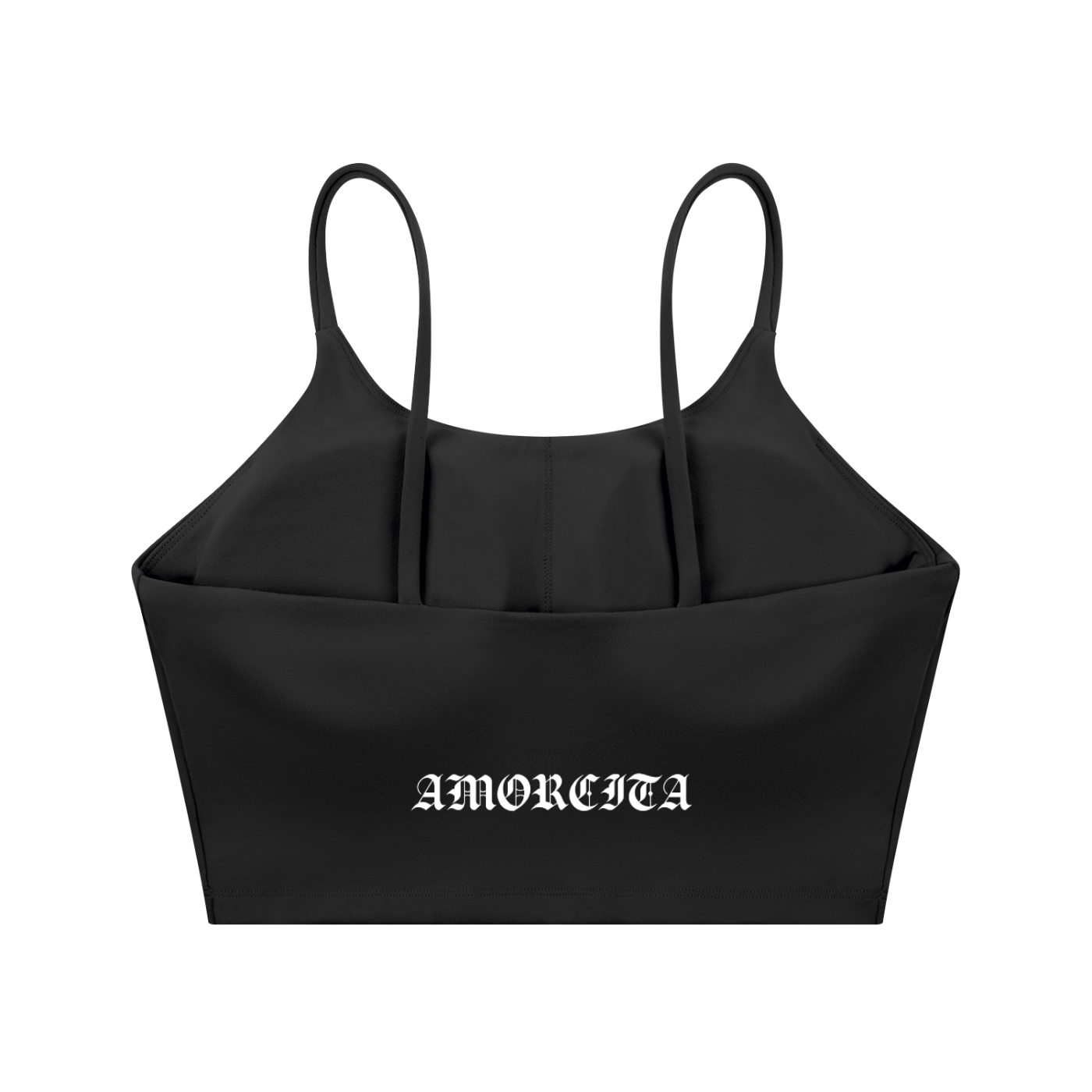 Spaghetti strap autism moms club mid torso sports bra