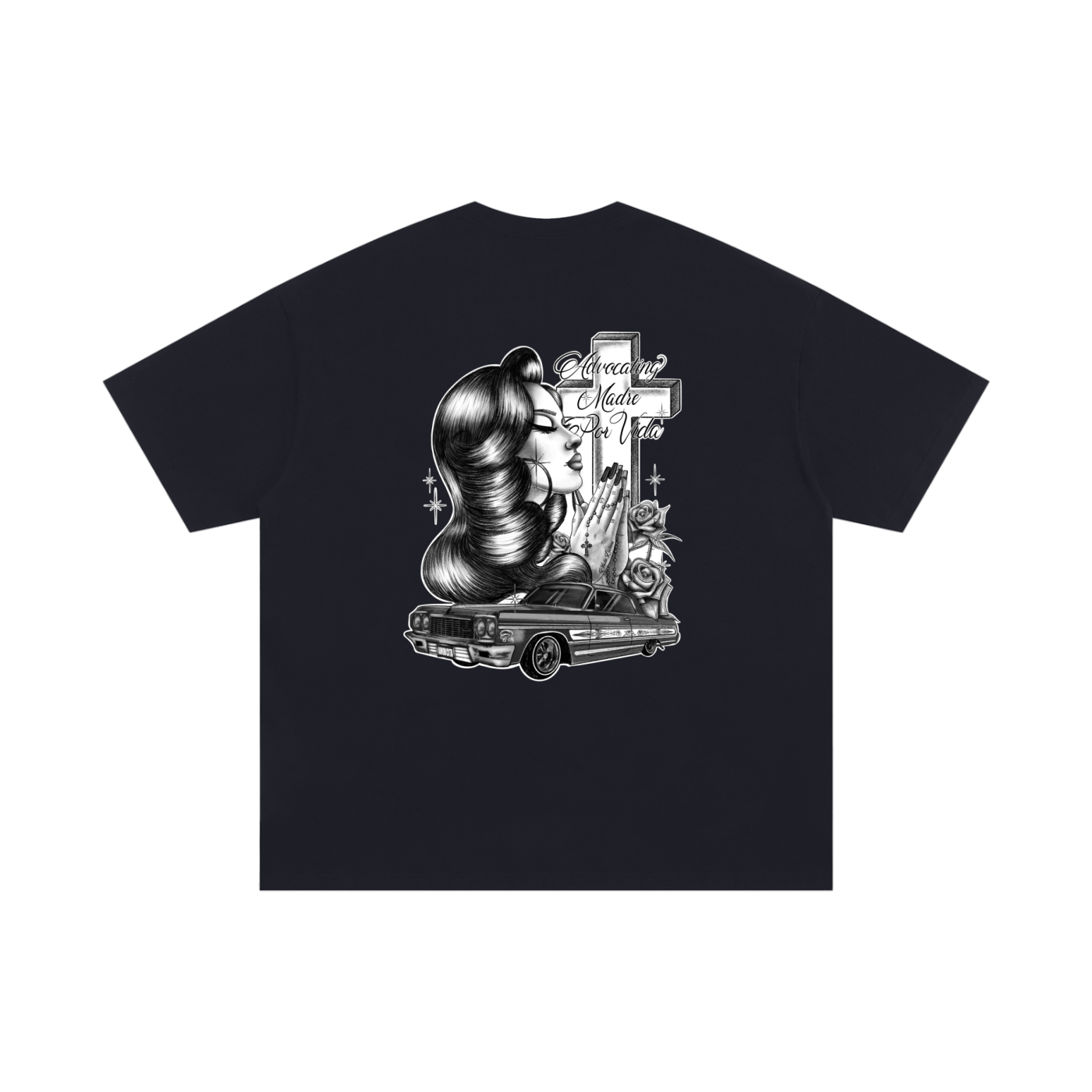 Advocating Madre Por Vida Cross shirt