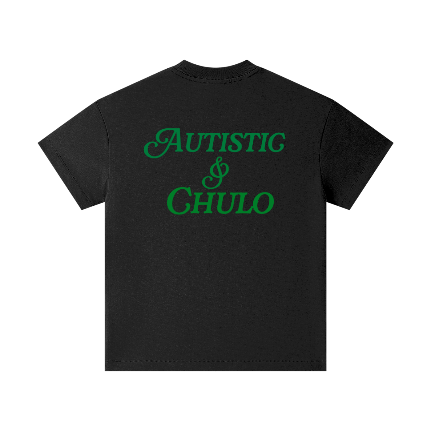 AUTISTIC & CHULO KIDS SHIRT GREEN INK