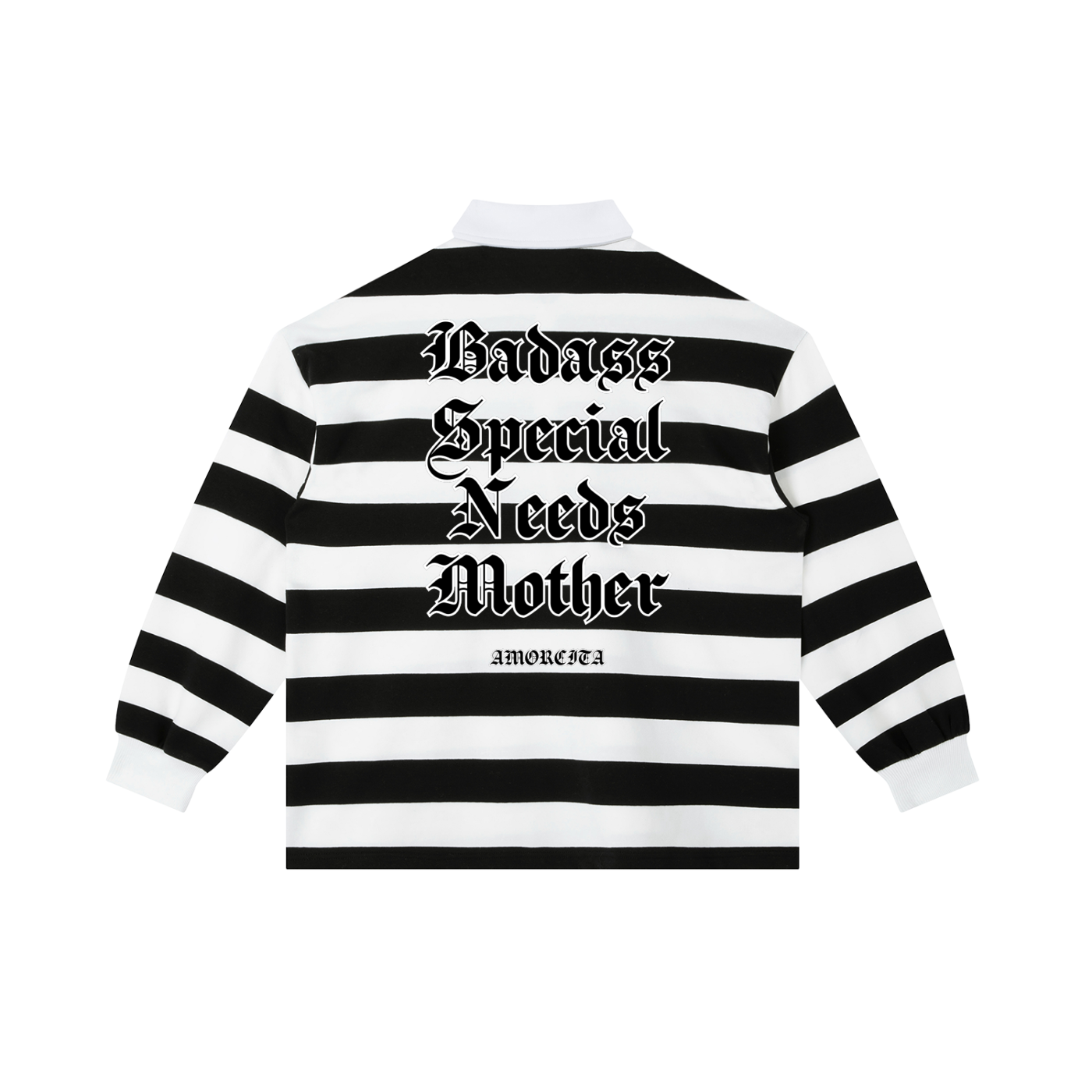 Striped polo Badass Special needs mother shirt