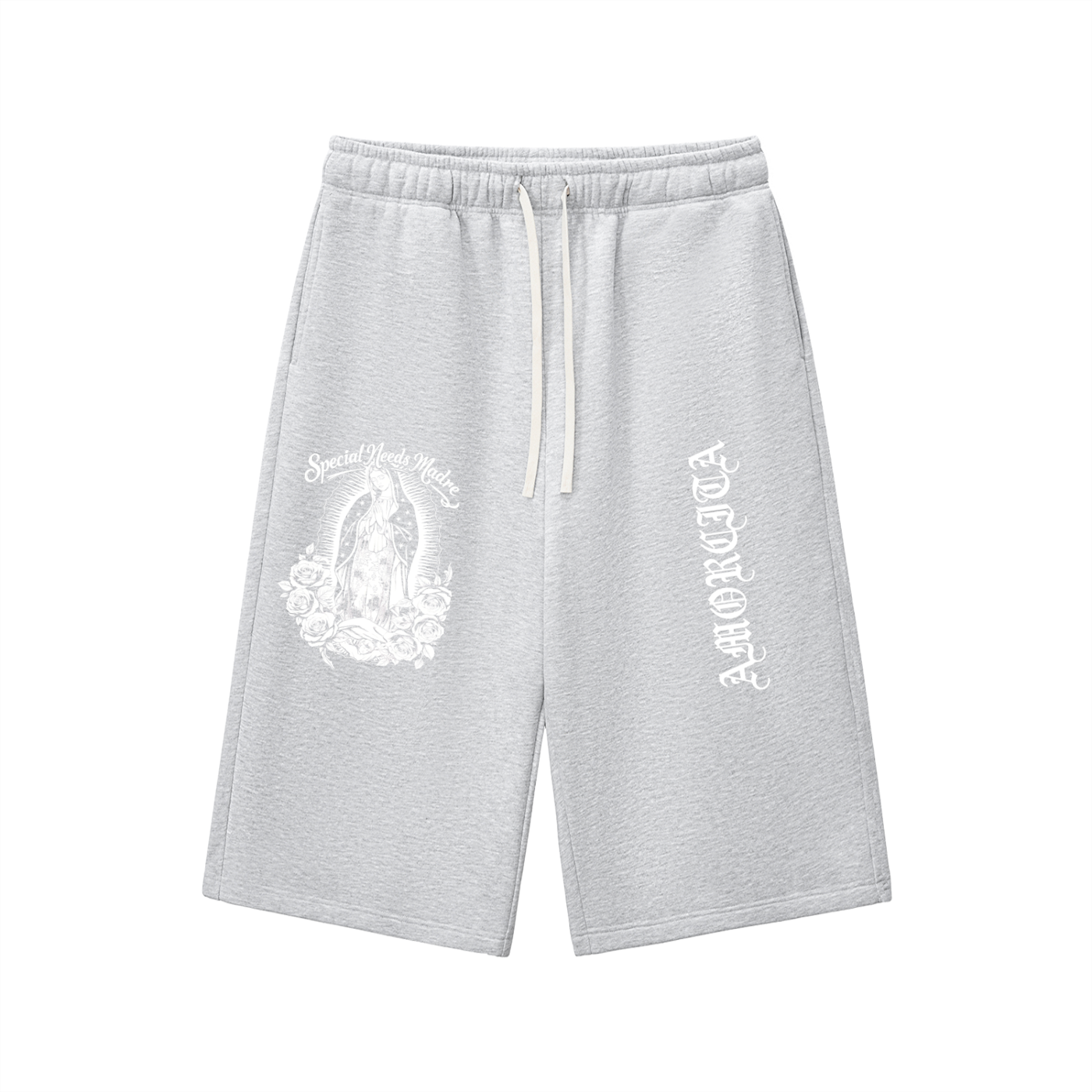 Relaxed Drawstring Three-quarter Sweatpants