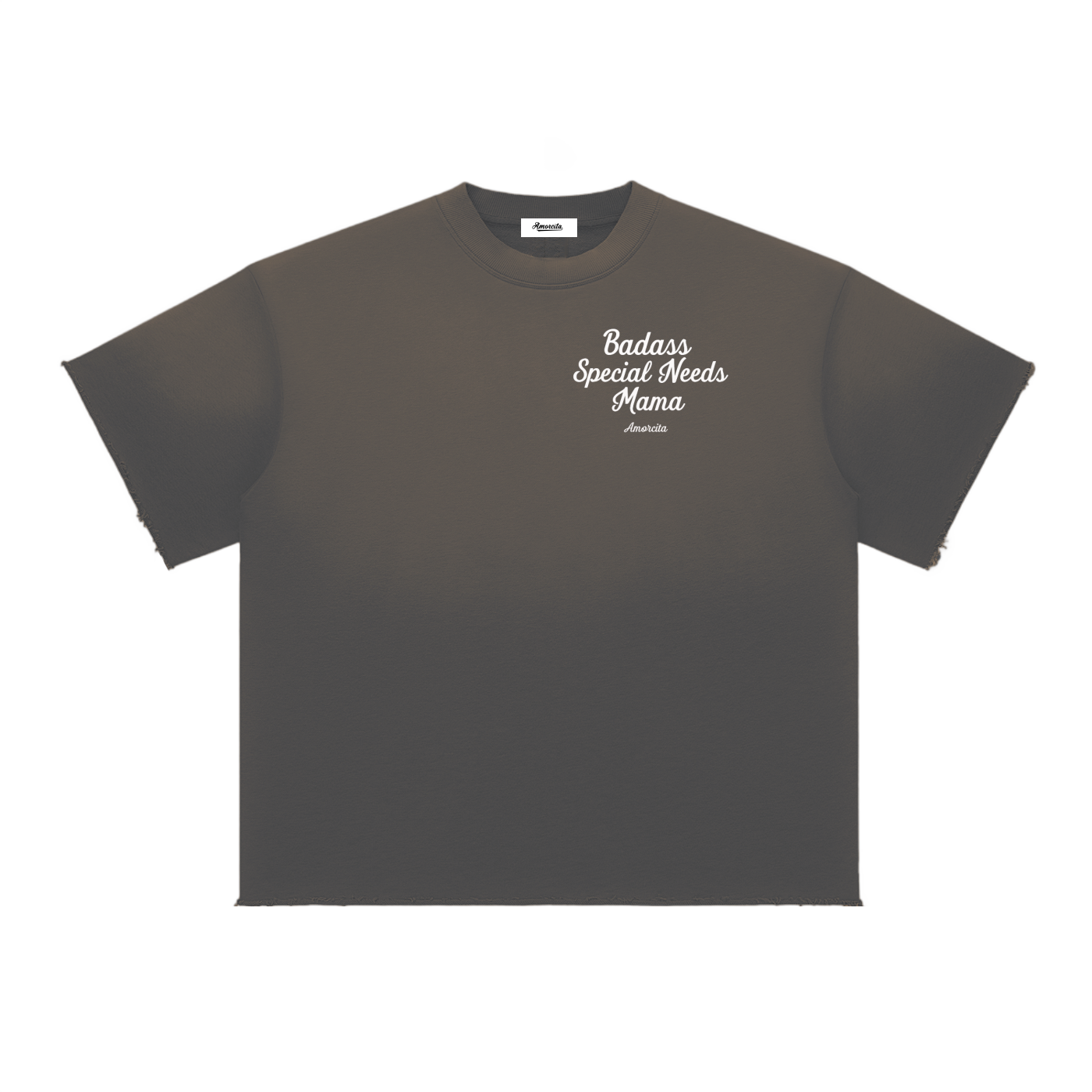 Badass special needs mama Sun Fade Raw Edge T-Shirt