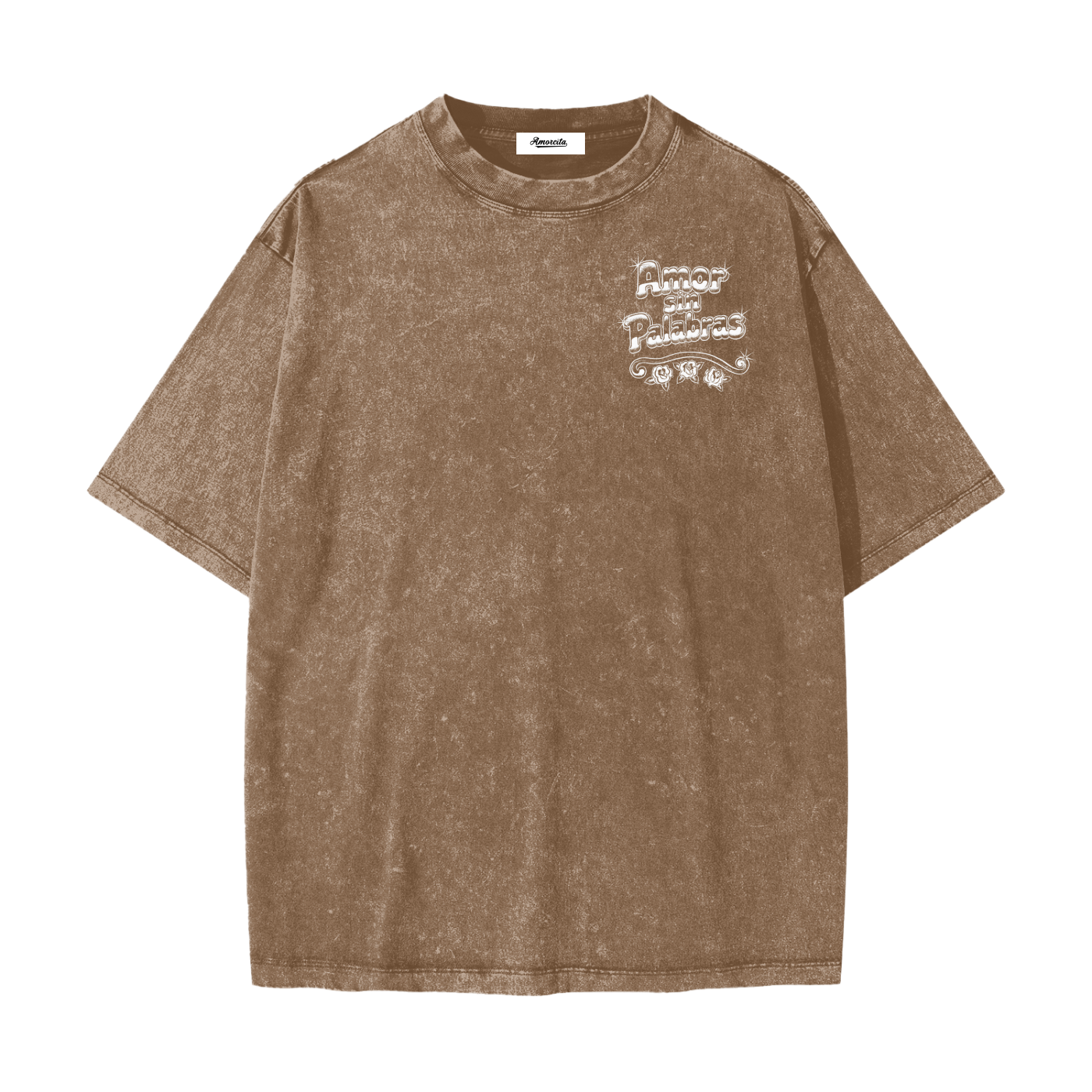 Amor sin palabaras Heavyweight Snow Washed adult shirt