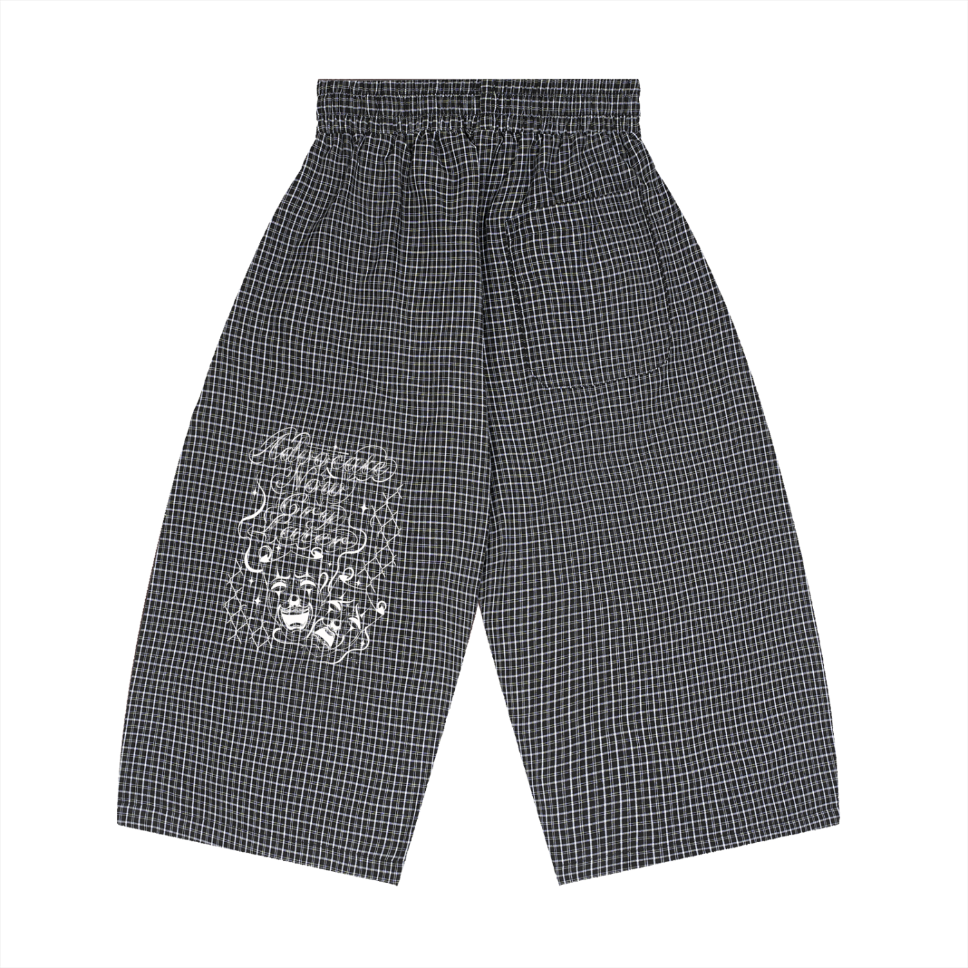 Badass Special needs madre Unisex Plaid Loose Capri Shorts
