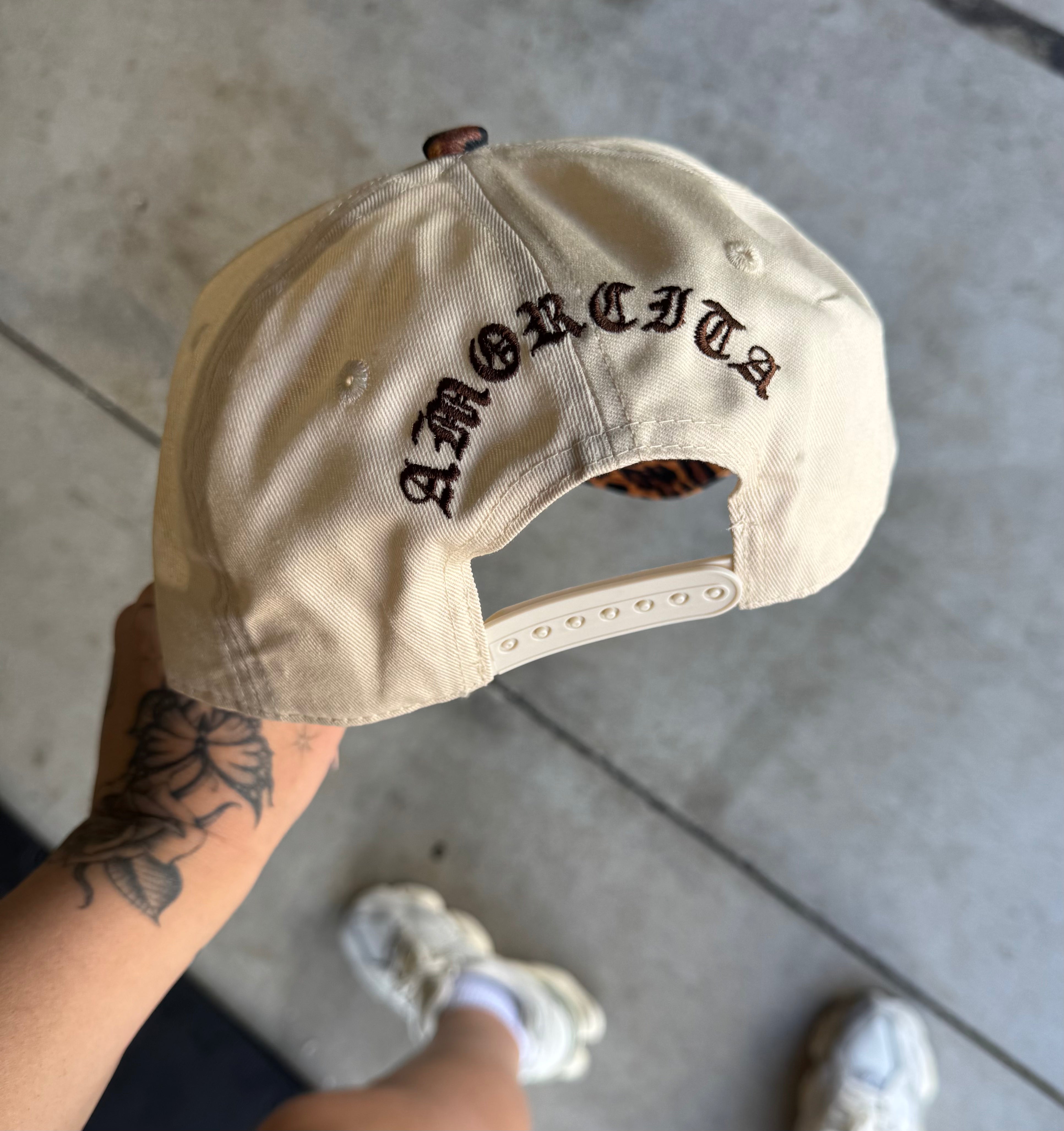 Leopard Harley Davidson special needs moms club hat