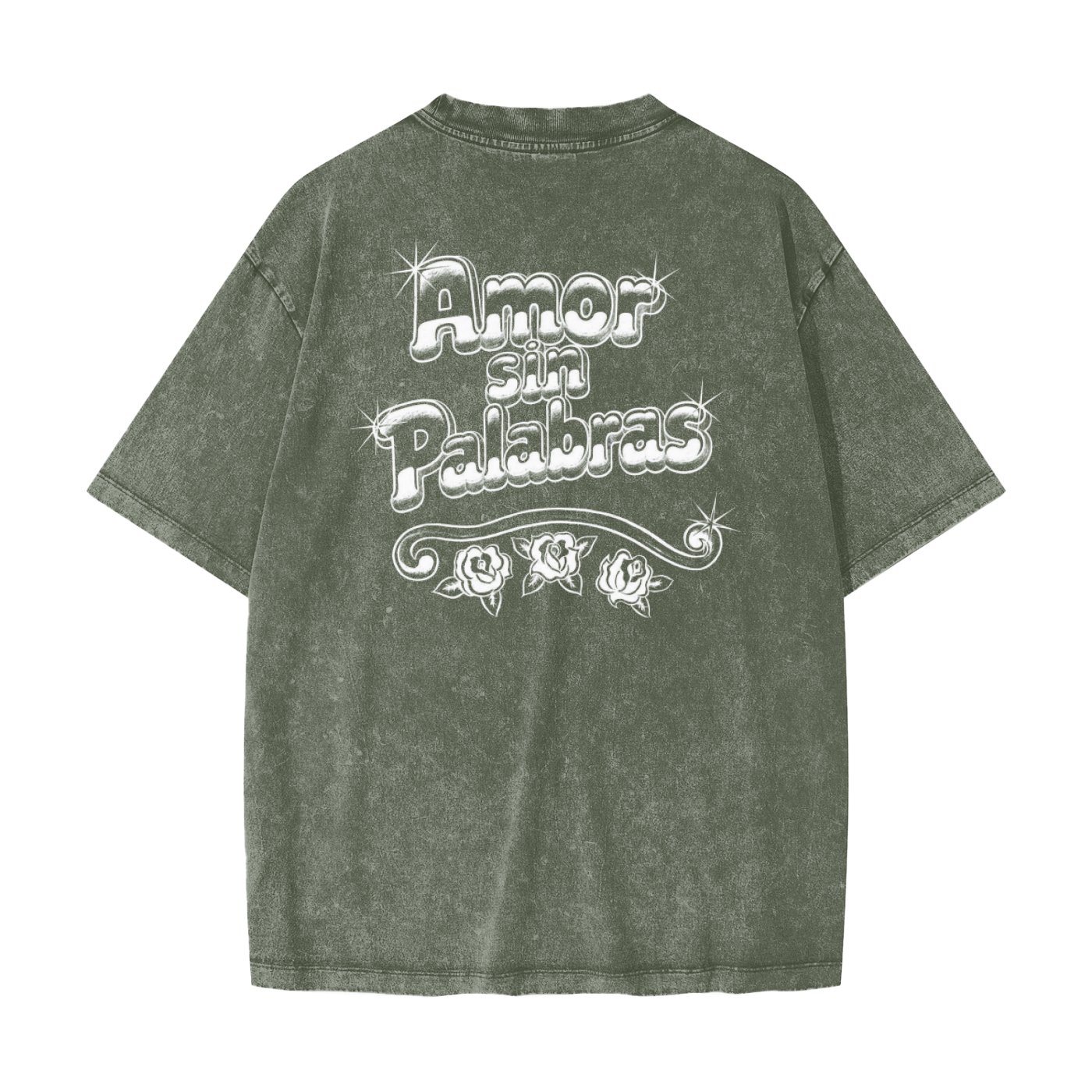 Amor sin palabaras Heavyweight Snow Washed adult shirt