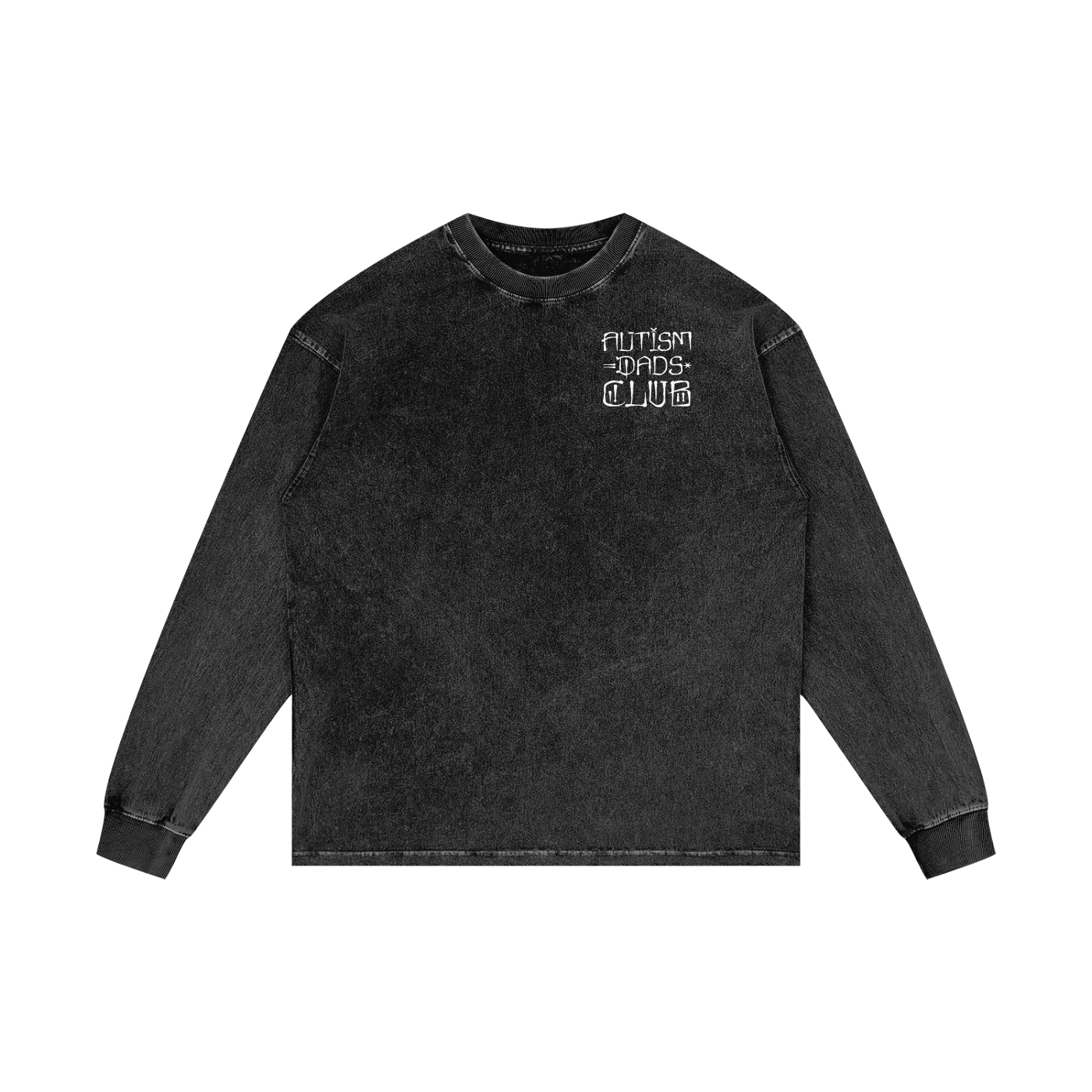 Acid wash Cali autism dads club long sleeve