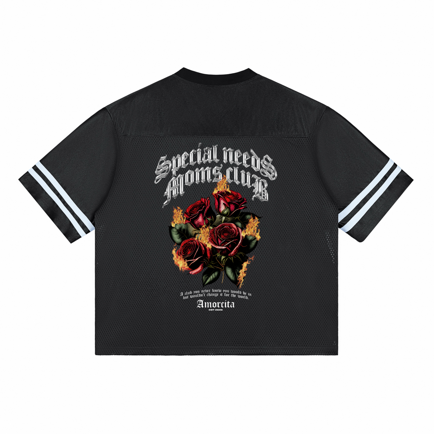 CHROME SPECIAL NEEDS MOMS CLUB Mesh T-Shirt