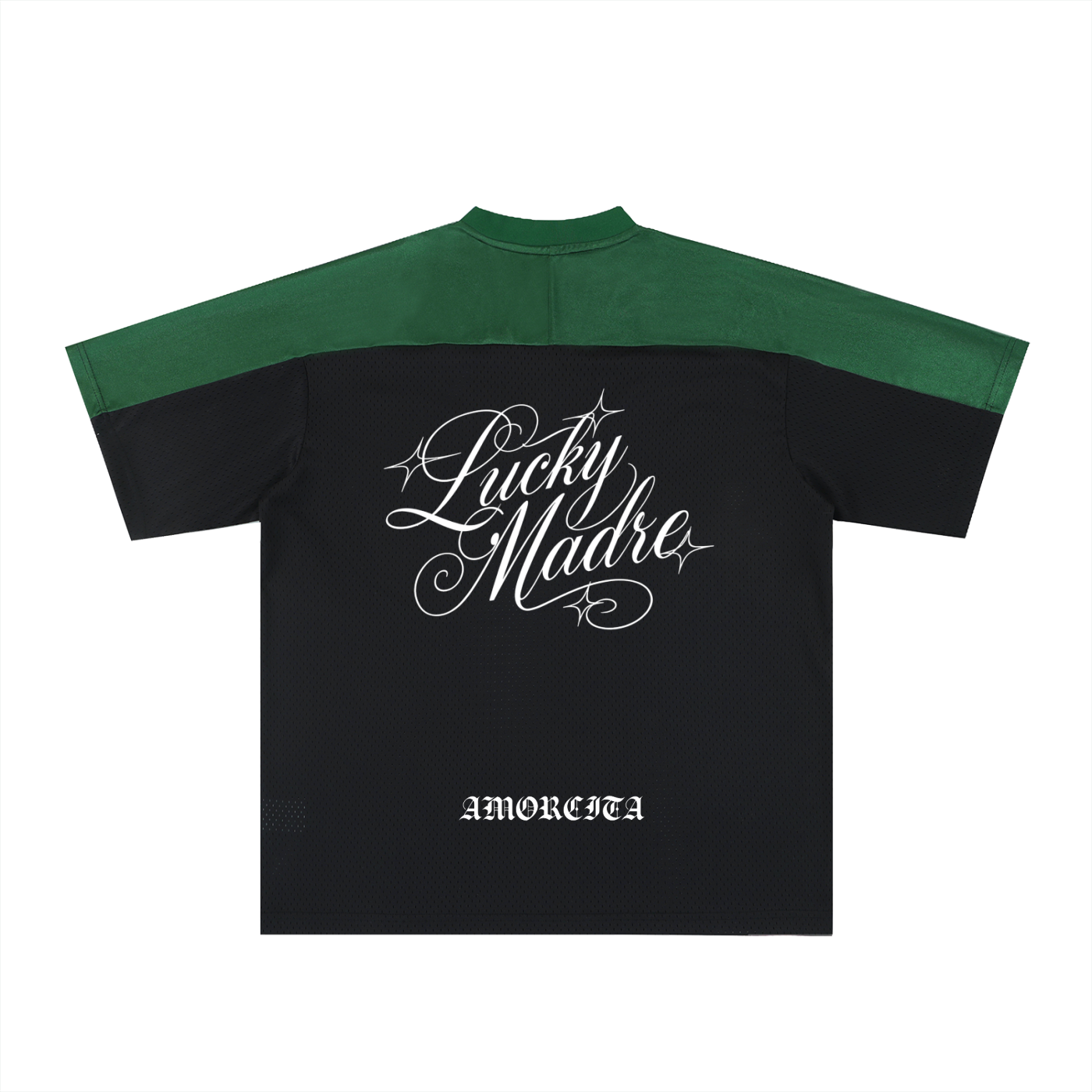 Oversized Lucky Madre Mesh V-Neck Soccer Jersey