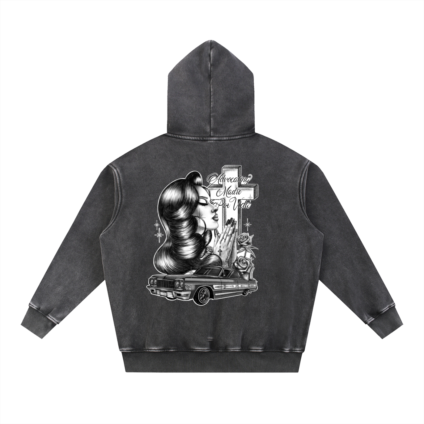 ADVOCATING MADRE POR VIDA HOODIE