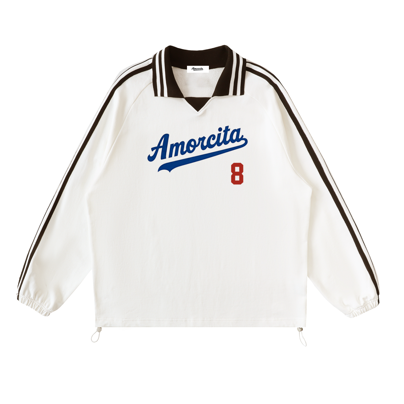 Autism Mom baseball Contrast Striped Lapel sweatshirt