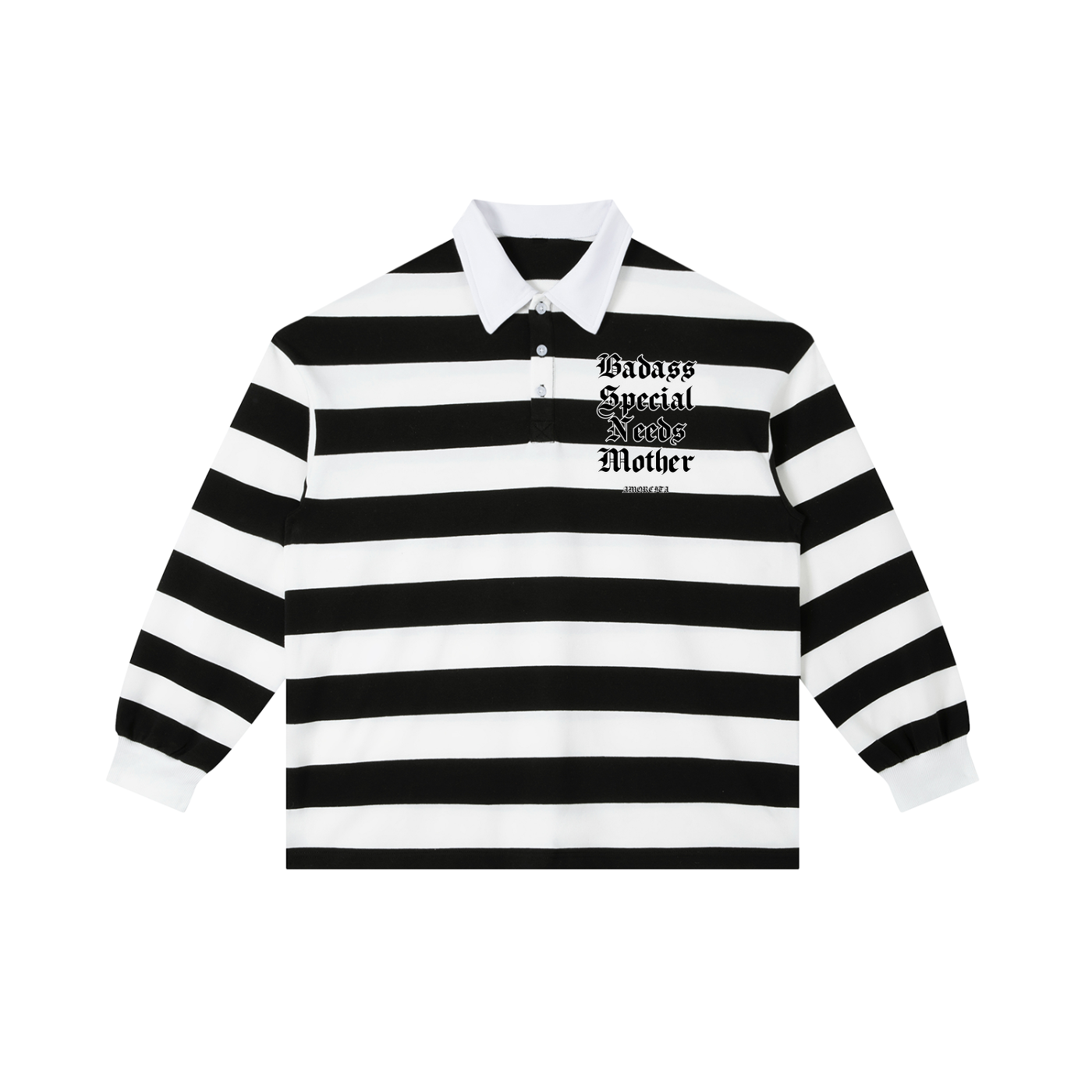 Striped polo Badass Special needs mother shirt