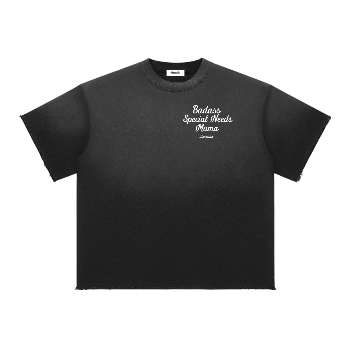 Badass special needs mama Sun Fade Raw Edge T-Shirt